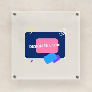 Plaque professionelle plexiglass sur mesure design en ligne